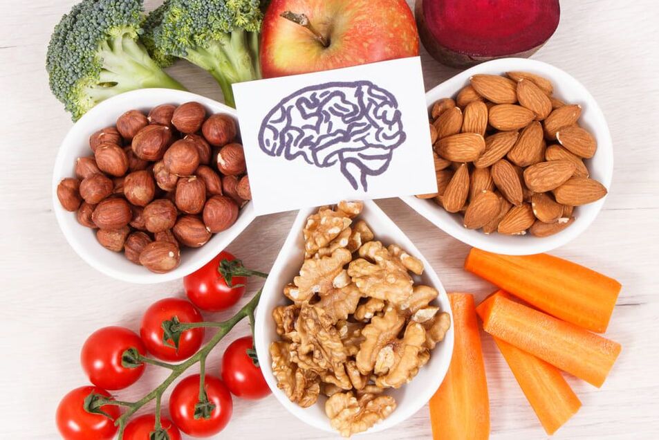 Les noix et les légumes sont bons pour la mémoire et le cerveau
